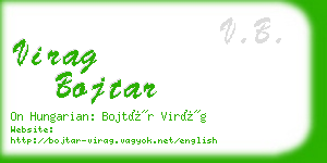 virag bojtar business card